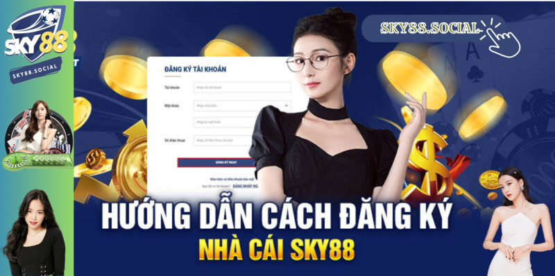 hướng dẫn đăng ký Sky88