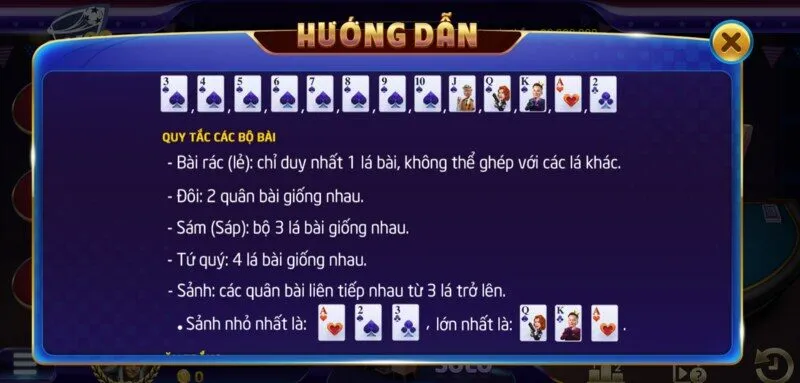 Hướng dẫn chơi Sâm lốc Sky88 